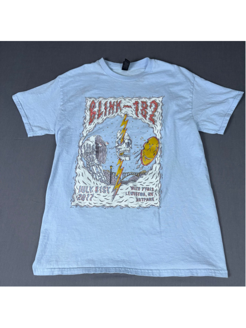 Blink-182 PVRIS 2017 Artpark Lewiston NY Concert Tee Blue Small - Picture 2 of 6